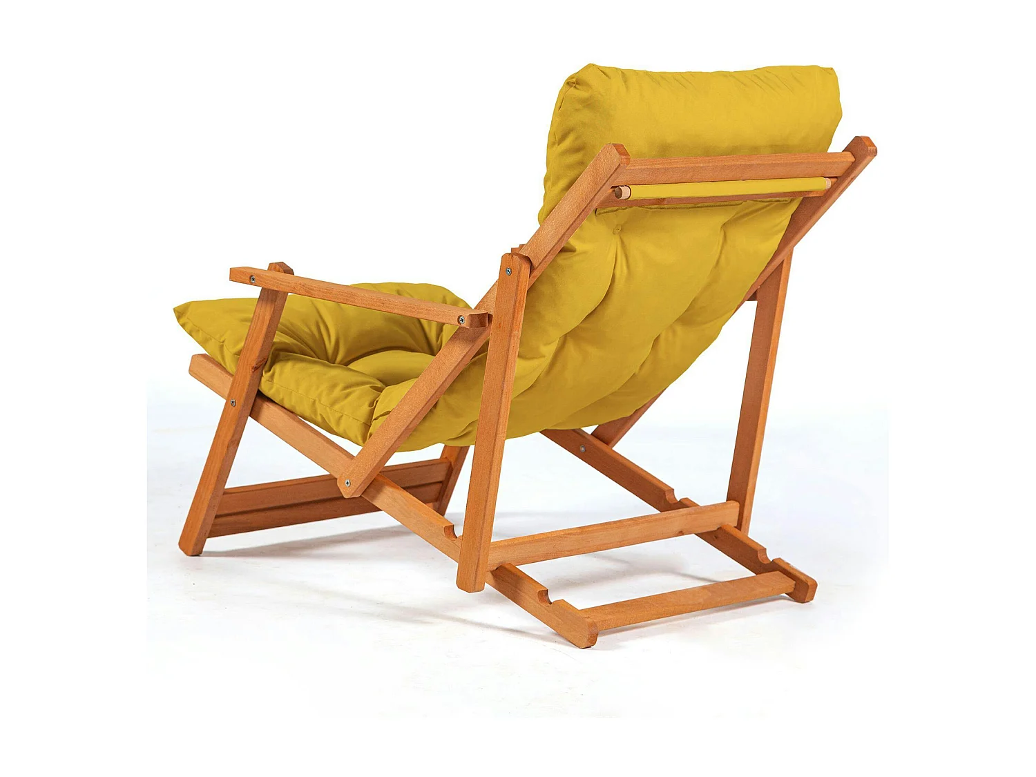 Salon jardin détente jaune - 2 assises confort SORA