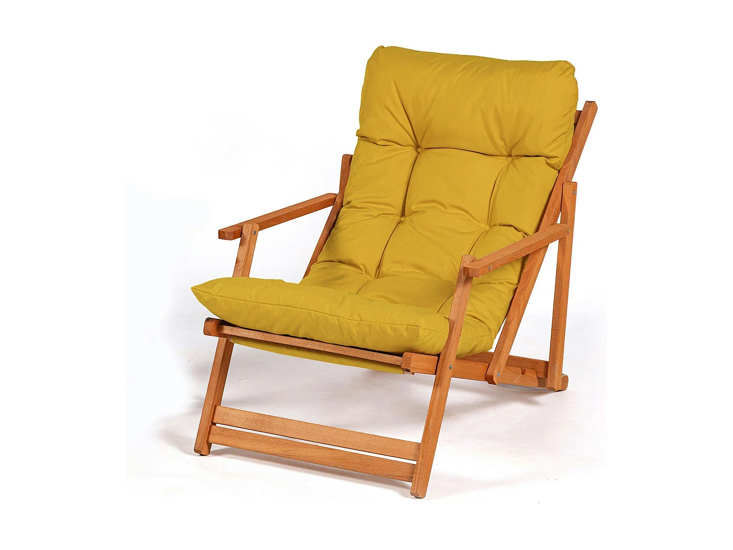 Salon jardin détente jaune - 2 assises confort SORA