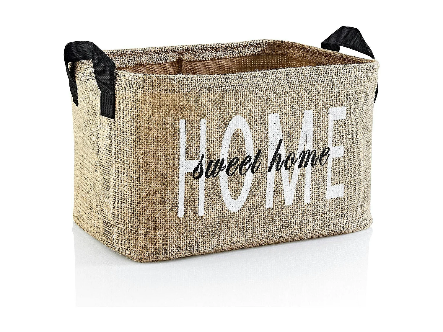 Panier de rangement en jute – Home sweet Home