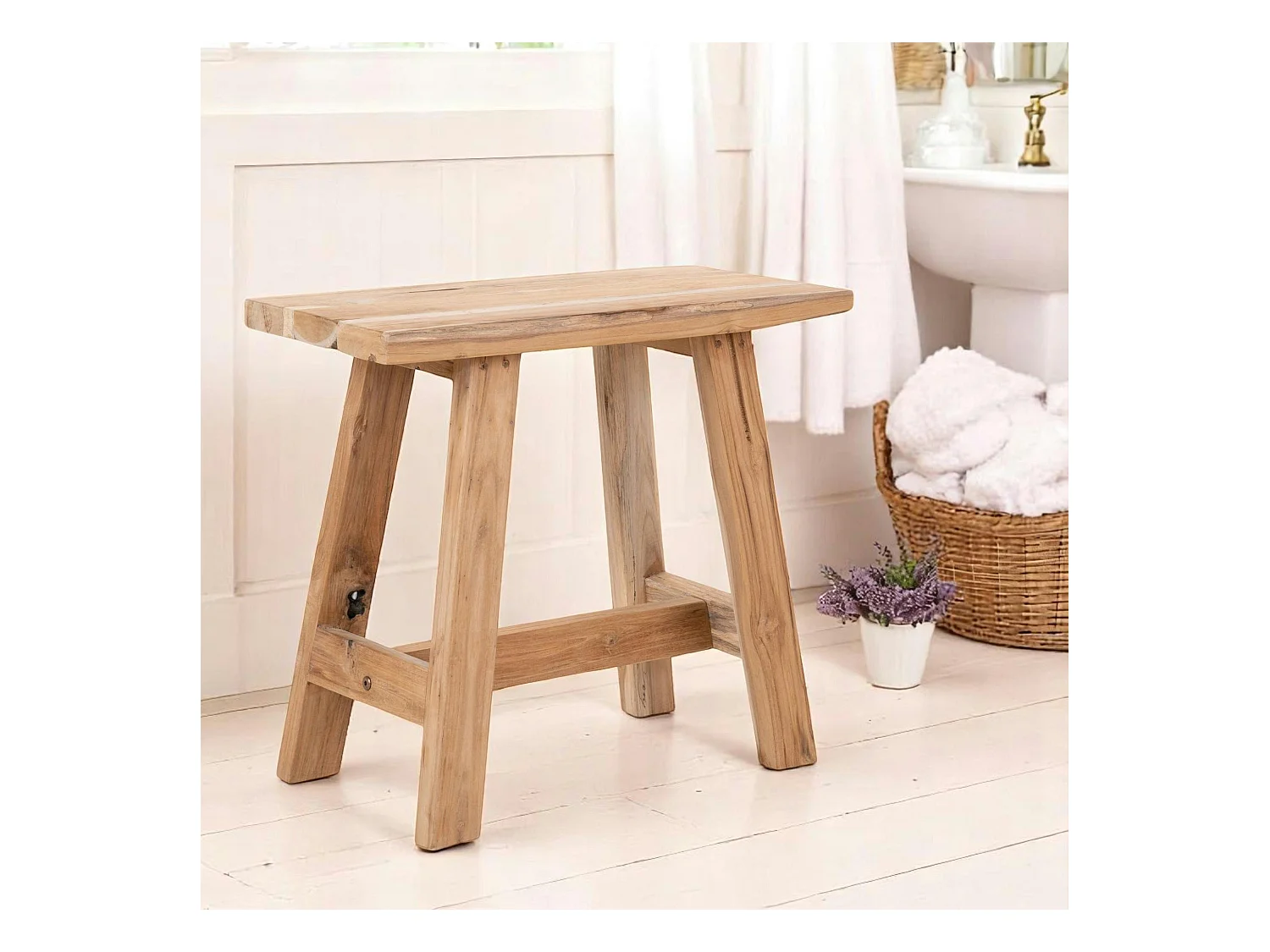 Tabouret en teck NARA