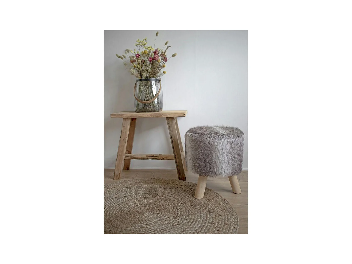 Tabouret en teck NARA