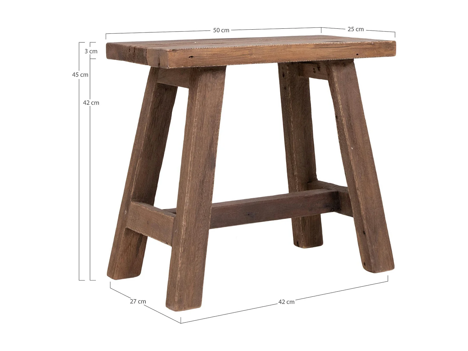 Tabouret en teck NARA
