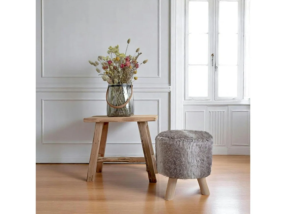 Tabouret en teck NARA