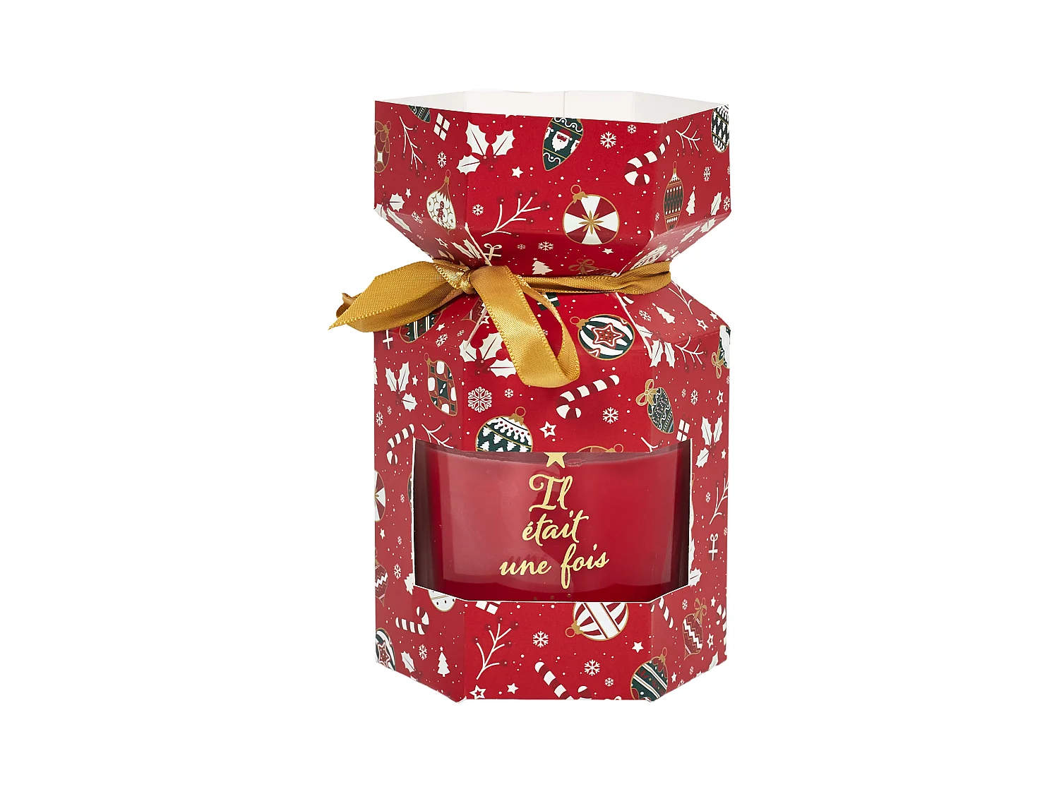 Bougie Parfumée Cracker "Noël" 180g Cannelle
