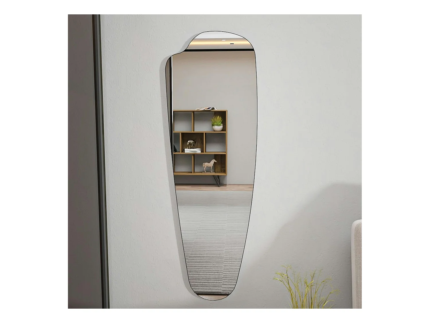 Miroir mural organique 120 cm - chambre, entrée CODY