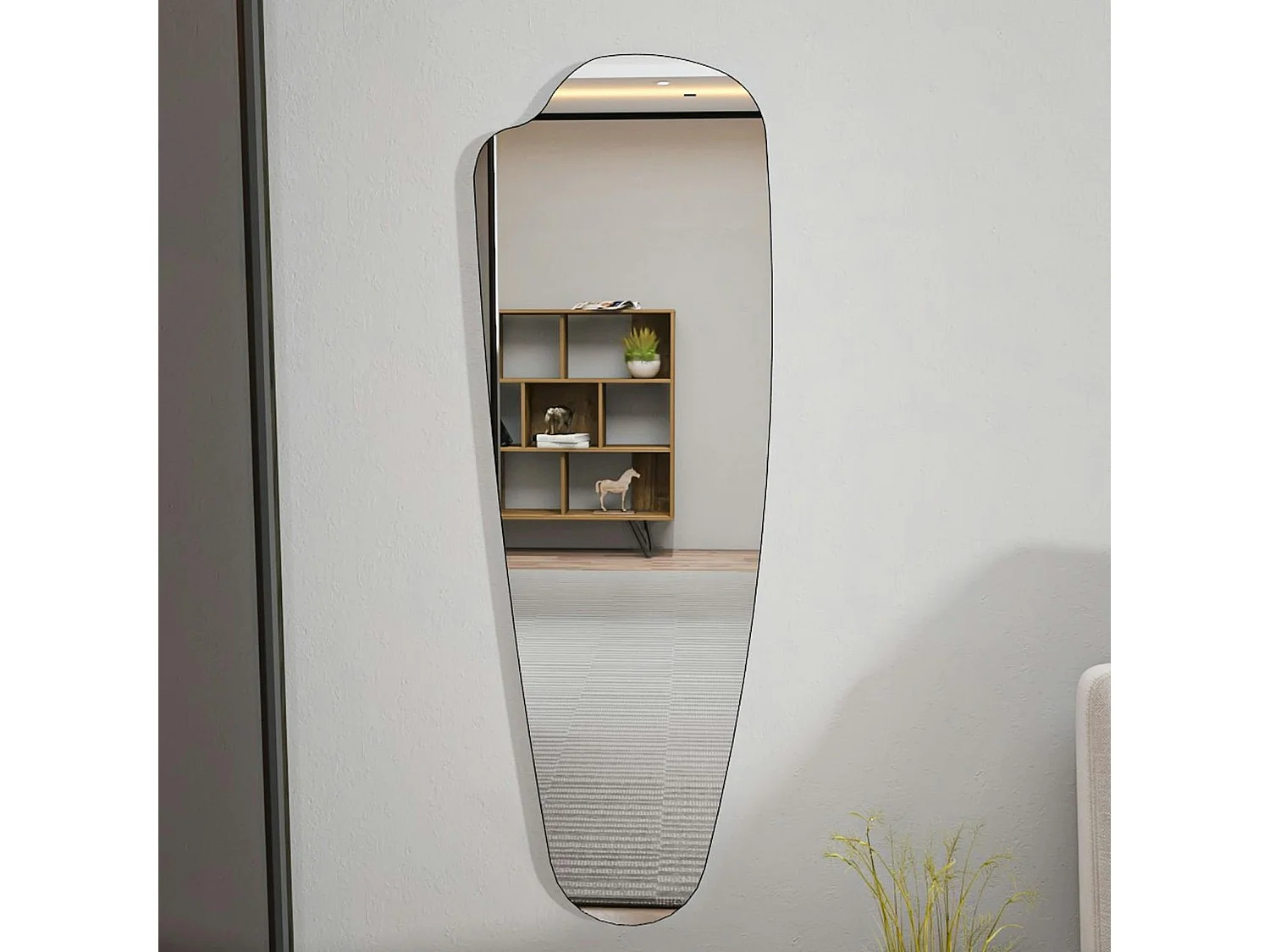 Miroir mural organique 120 cm - chambre, entrée CODY