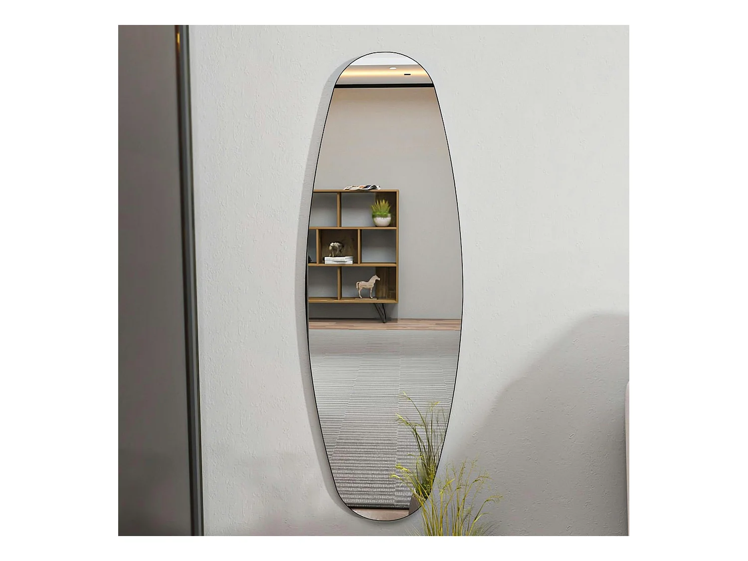 Miroir mural ovale 120 cm - chambre, entrée CODY