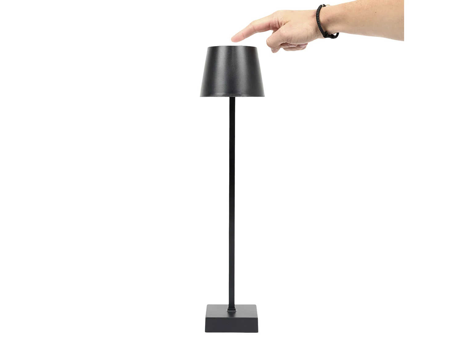 Lampe De Table Noir H45cm Rechargeable Usb Noir