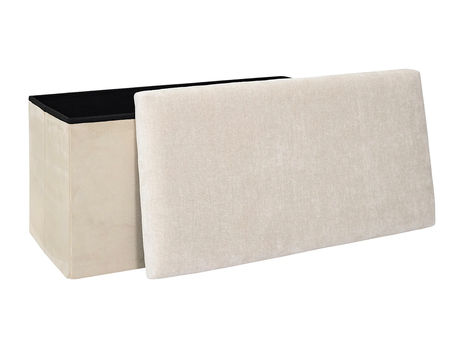 Coffre Banc Pliable Emilia Beige Beige