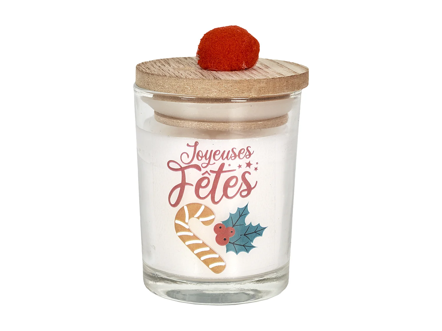 Lot de 2 Bougies Parfumées "Joyeuses Fêtes" 45g Sapin