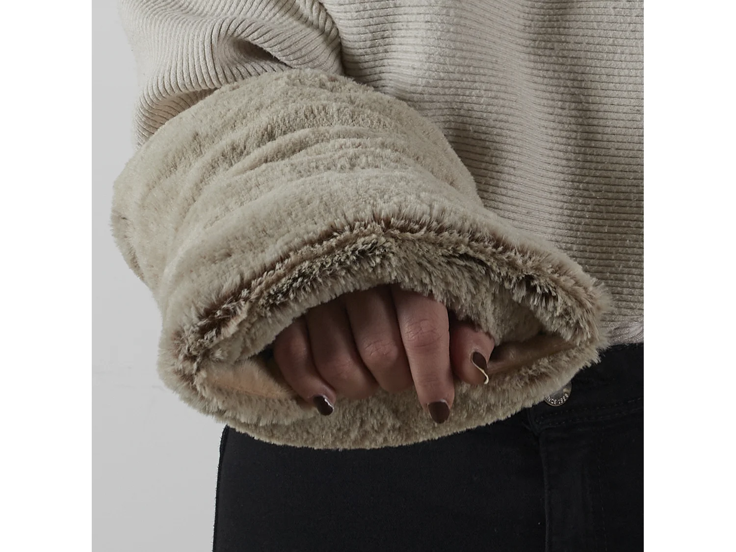 Manchon Micro Ondable M8 Réchauffant pour Mains et Coussin - Gris