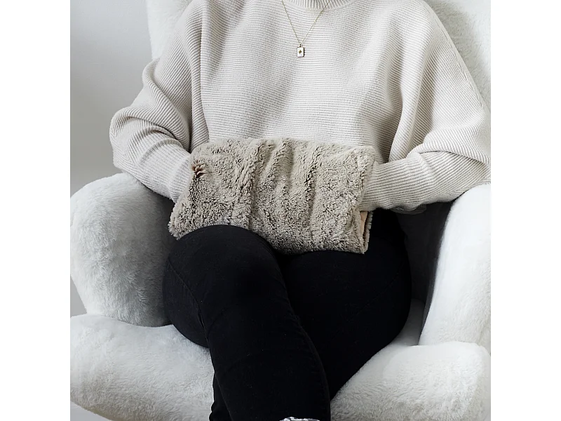 Verwarmbare Microgolf Mouw M8 voor Handen en Kussen - Grijs