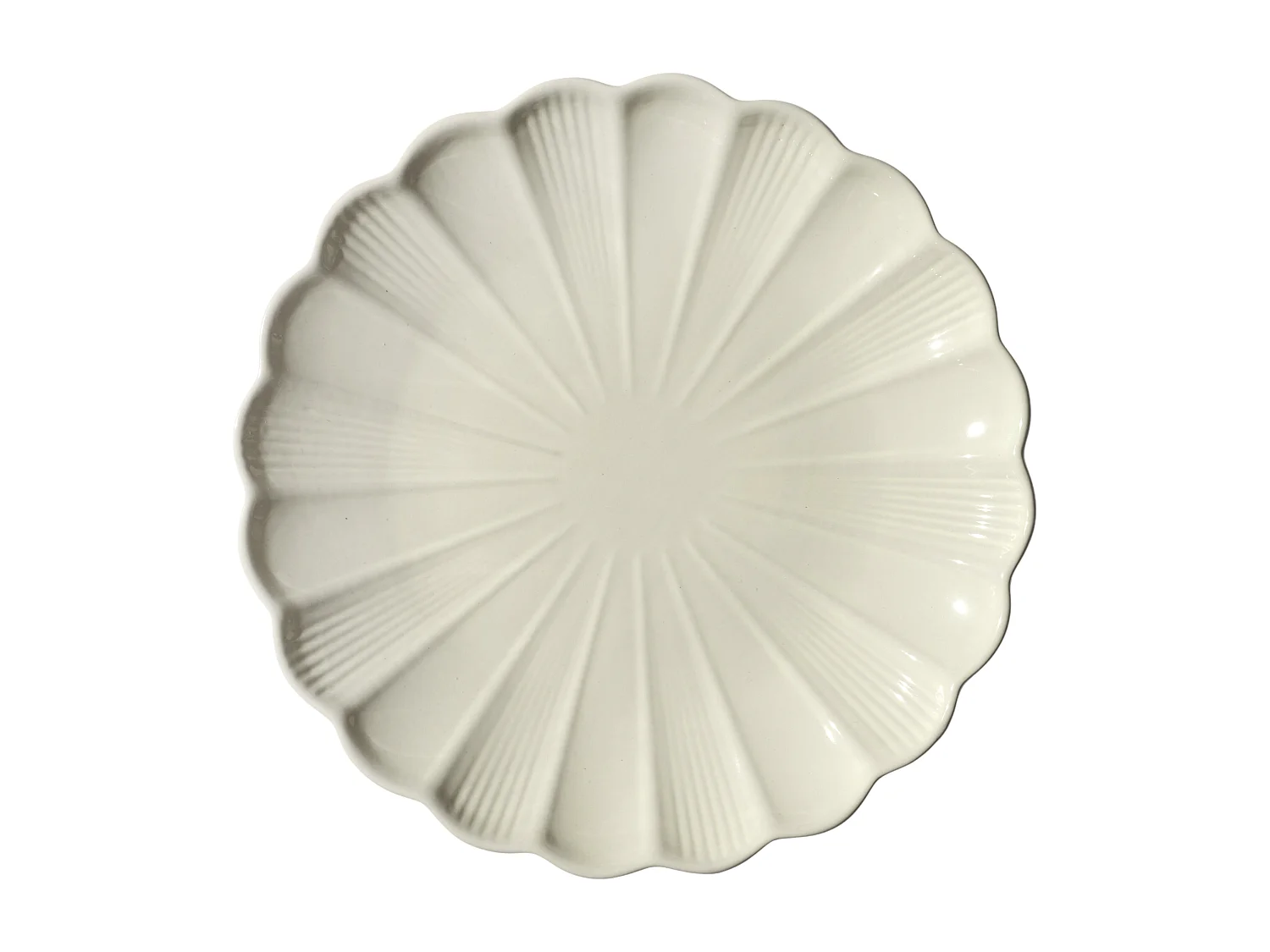 Assiette Calista Ecru D27cm Beige