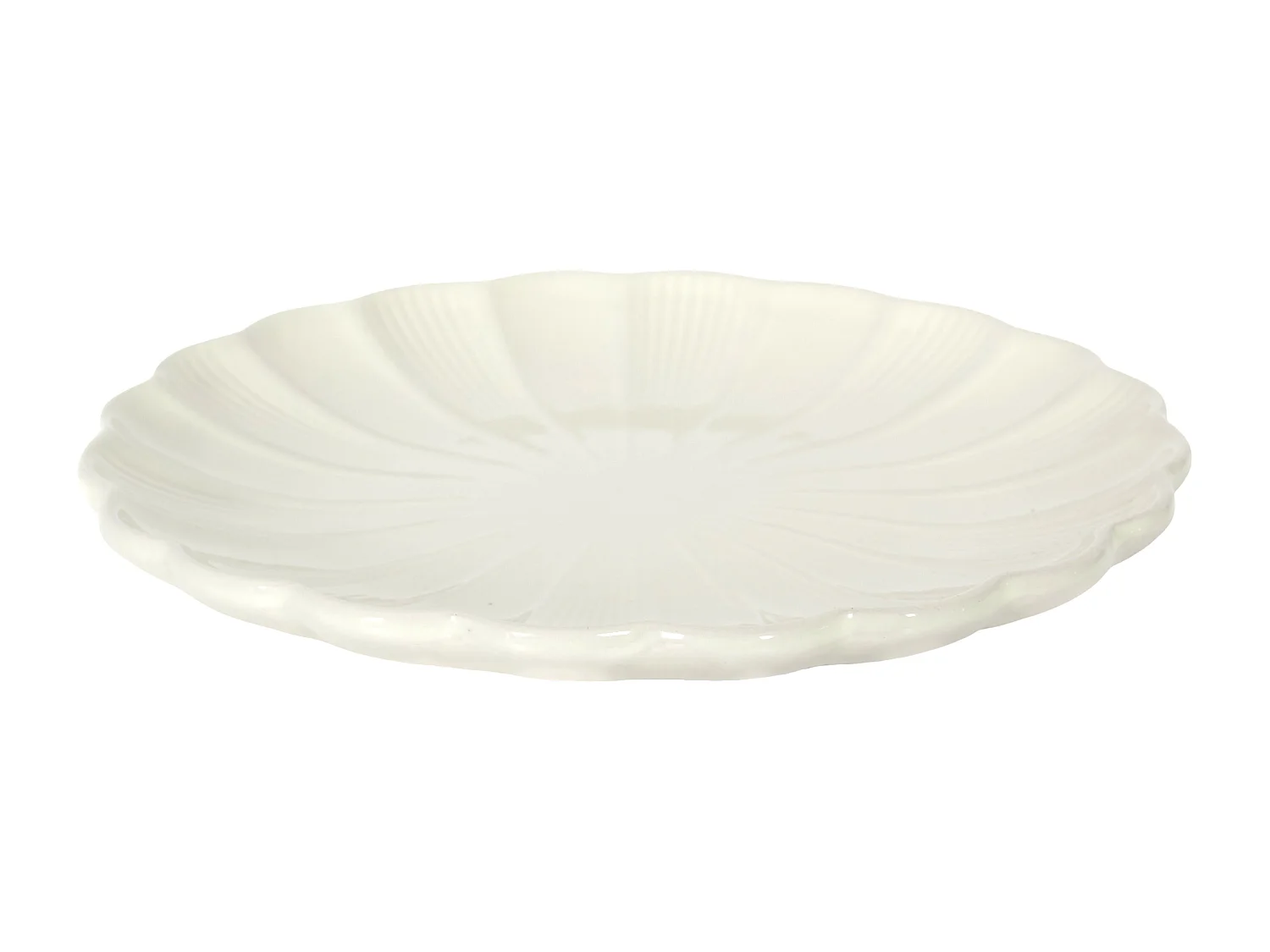 Assiette Calista Ecru D27cm Beige
