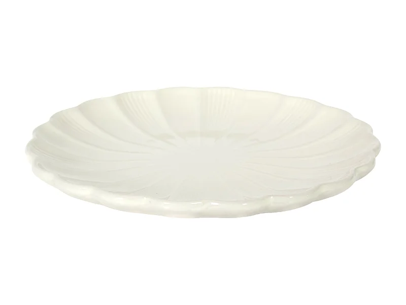 Assiette Calista Ecru D27cm Beige