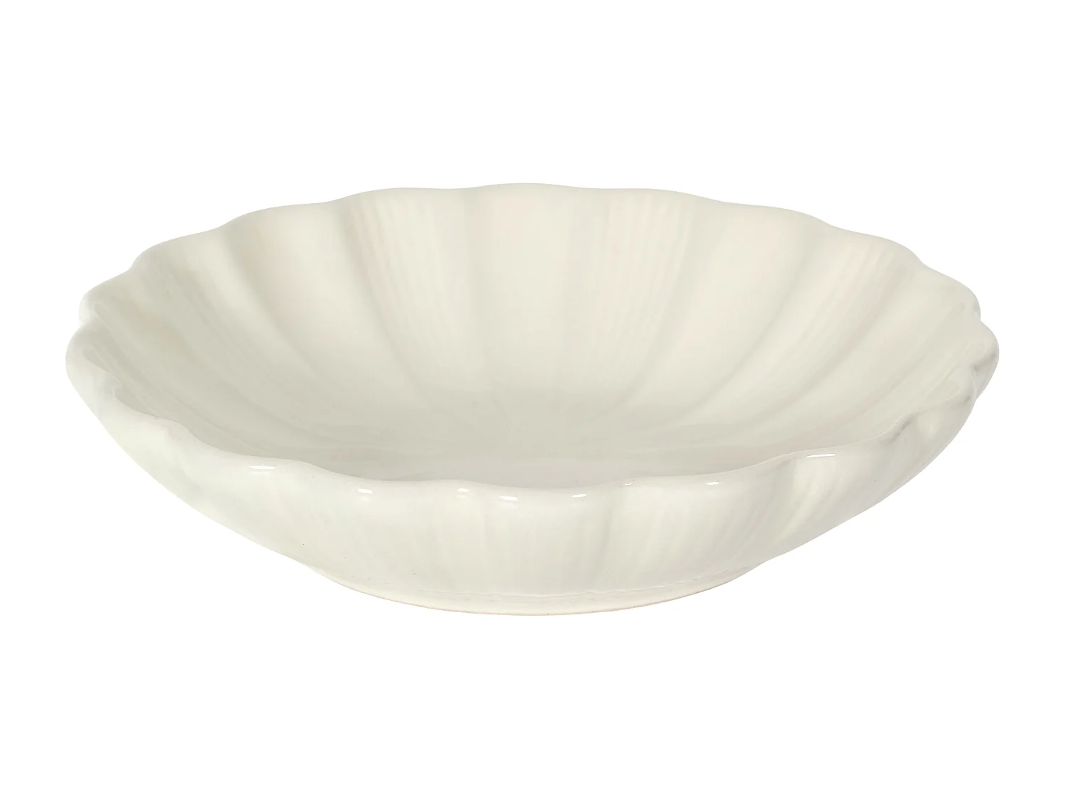 Assiette Creuse Calista Ecru D20cm Beige