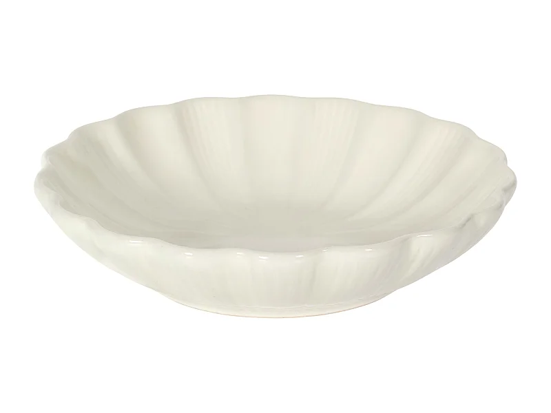 Assiette Creuse Calista Ecru D20cm Beige