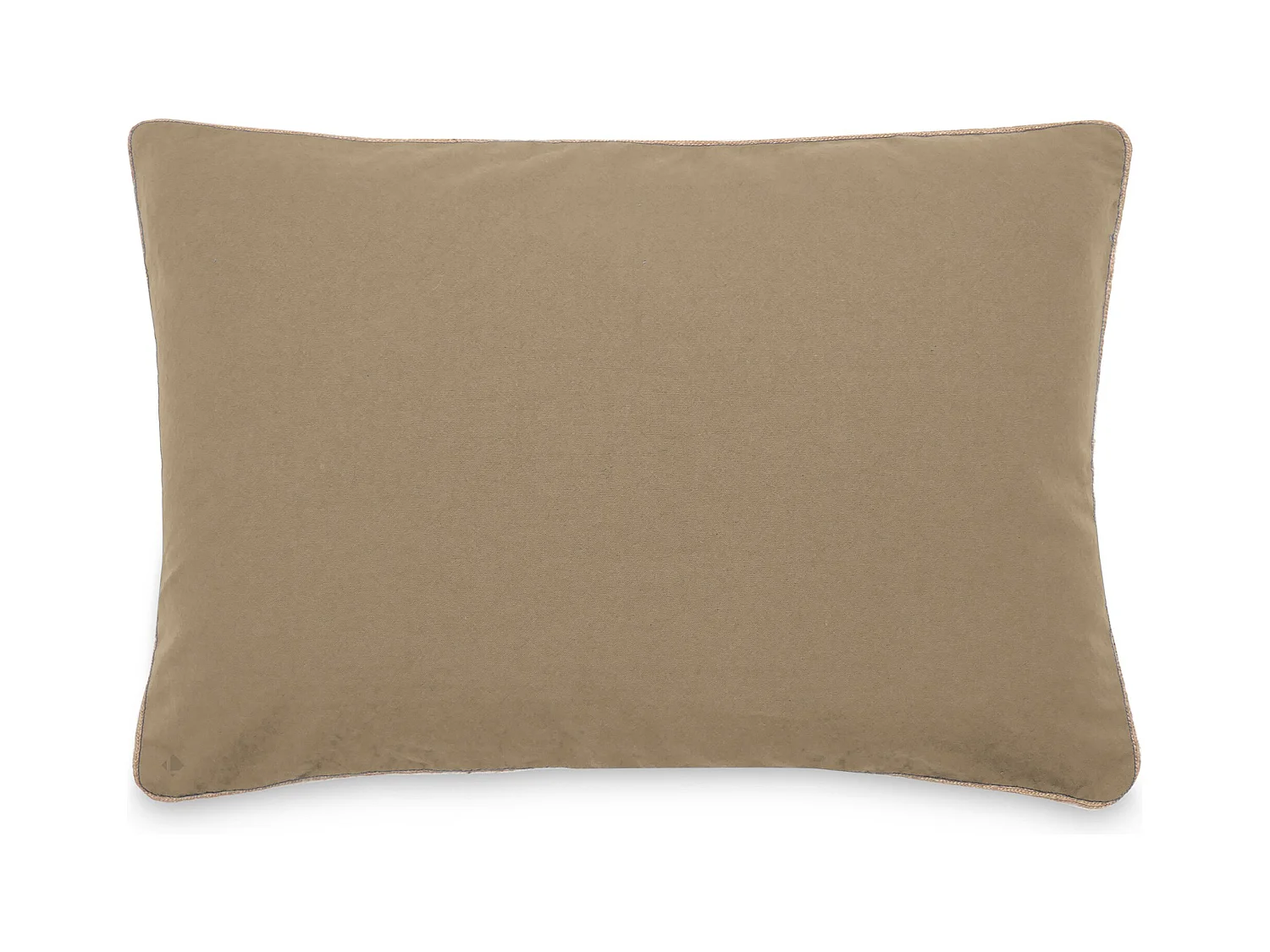 Housse de coussin coton fil teint 55x80 cm HONO DÉCO marron camel
