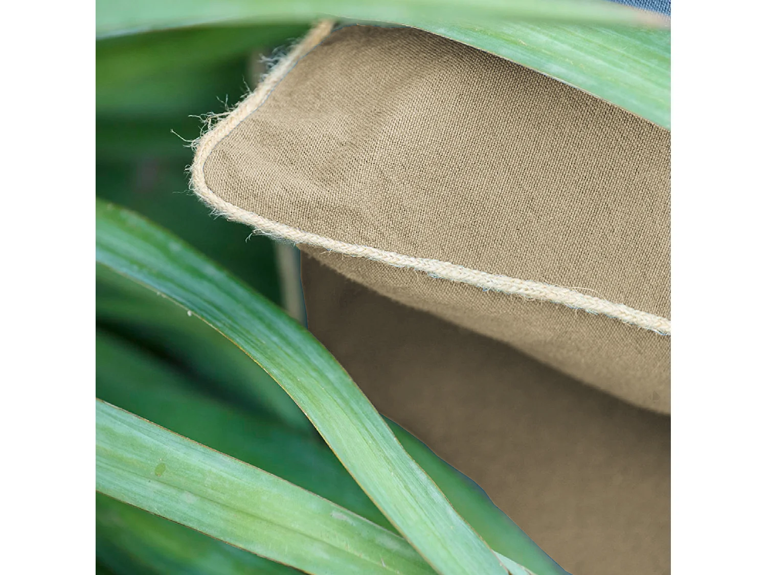 Housse de coussin coton fil teint 55x80 cm HONO DÉCO marron camel