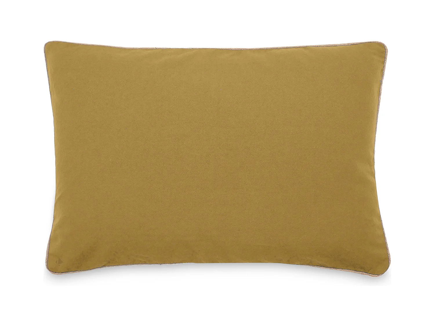 Housse de coussin coton fil teint 55x80 cm HONO DÉCO marron houblon