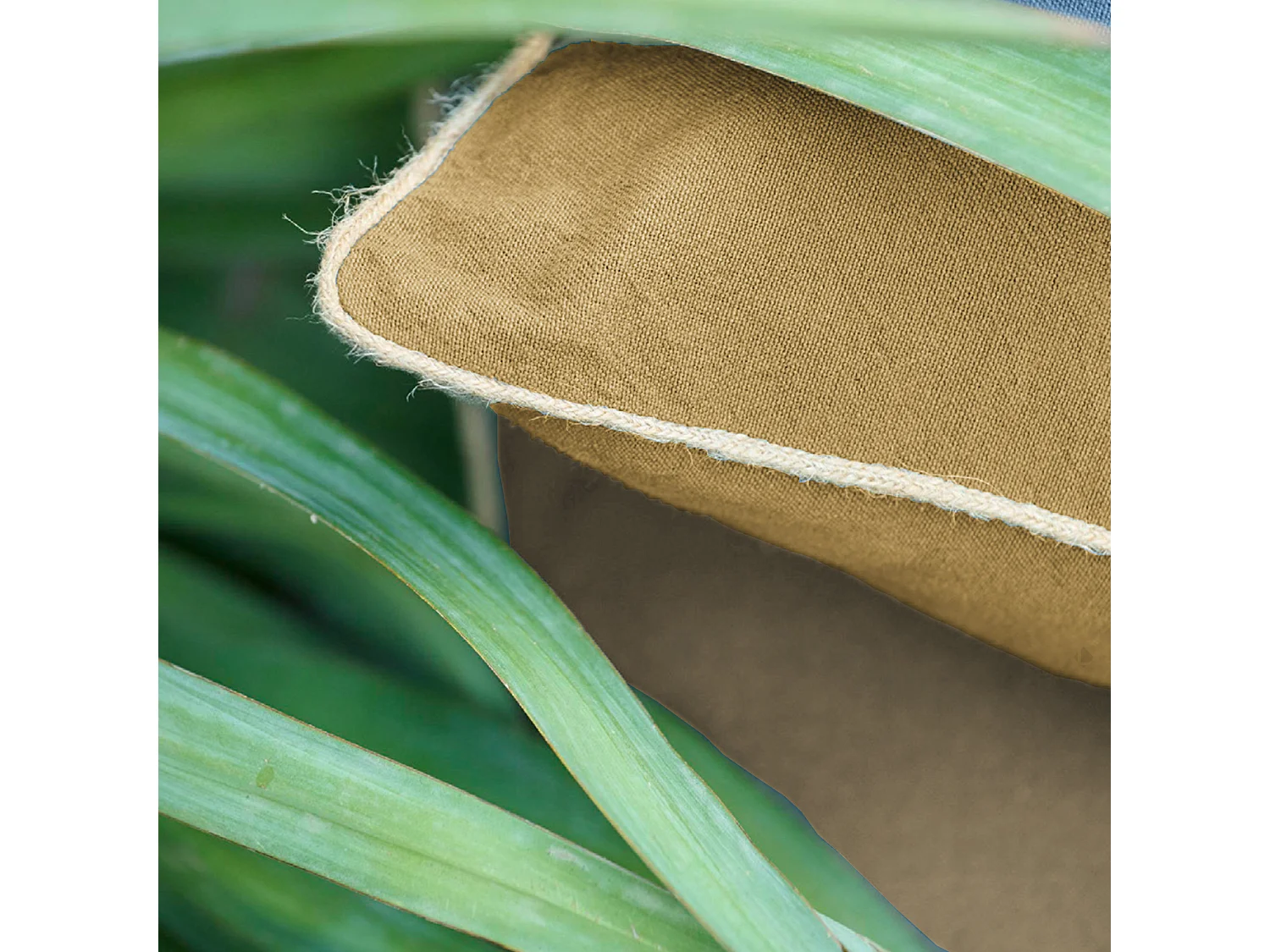 Housse de coussin coton fil teint 55x80 cm HONO DÉCO marron houblon