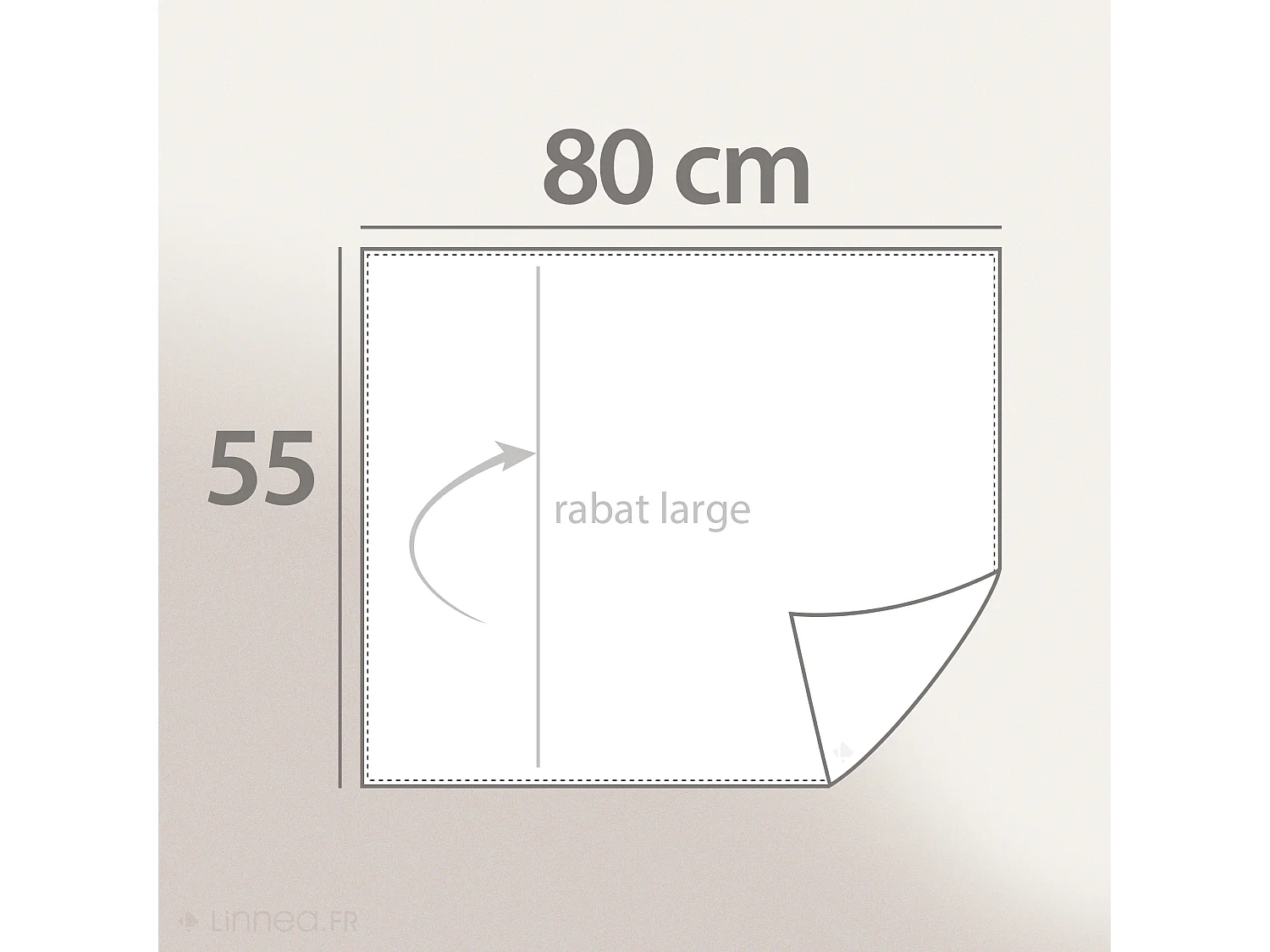 Housse de coussin coton fil teint 55x80 cm HONO DÉCO noir caviar
