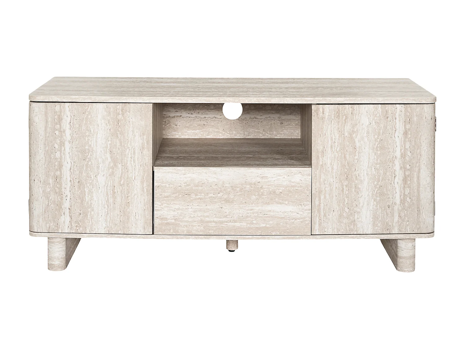 Meuble Tv Pietra Blanc, Beige