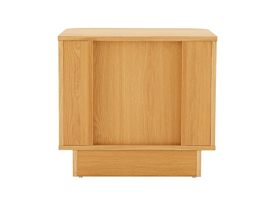 Navan - Table de chevet 2 tiroirs en bois - Bois clair