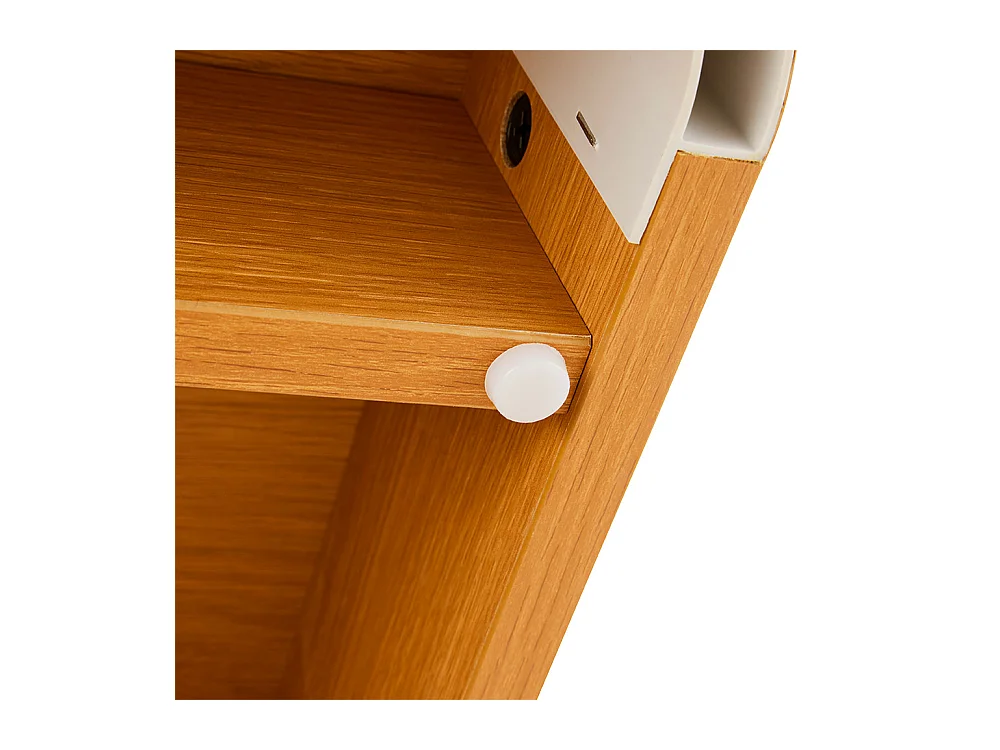 Navan - Table de chevet 2 tiroirs en bois - Bois clair