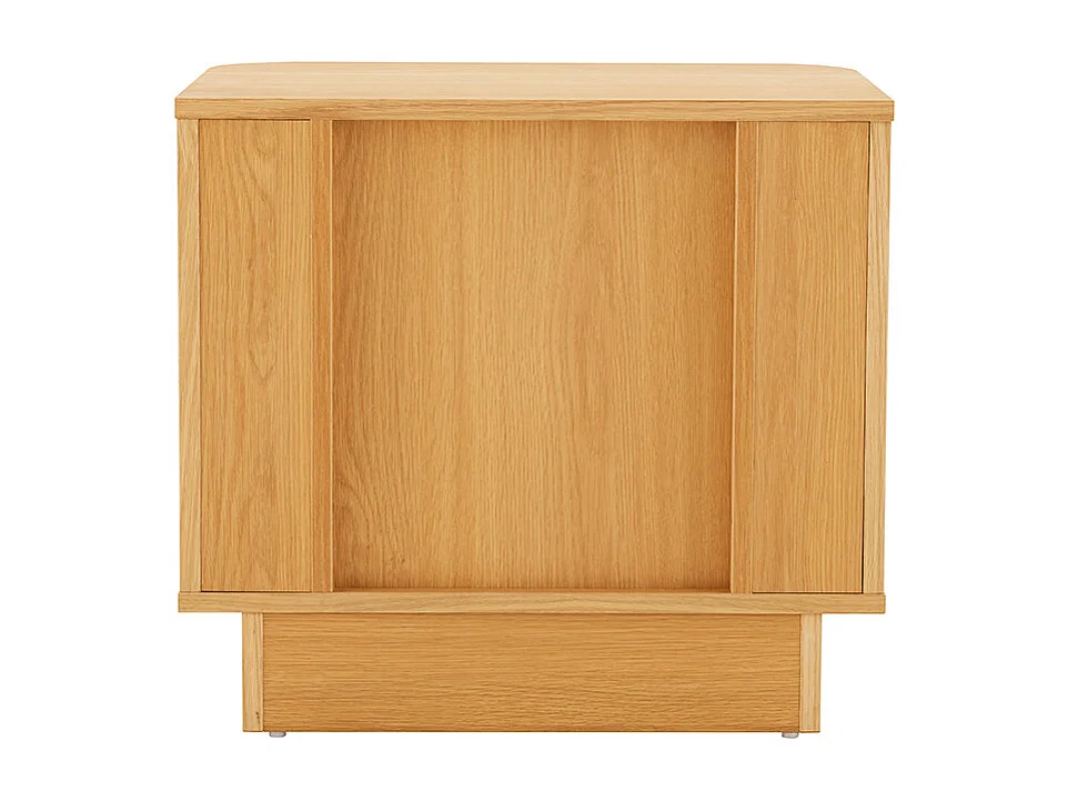 Navan - Table de chevet 2 tiroirs en bois - Bois clair