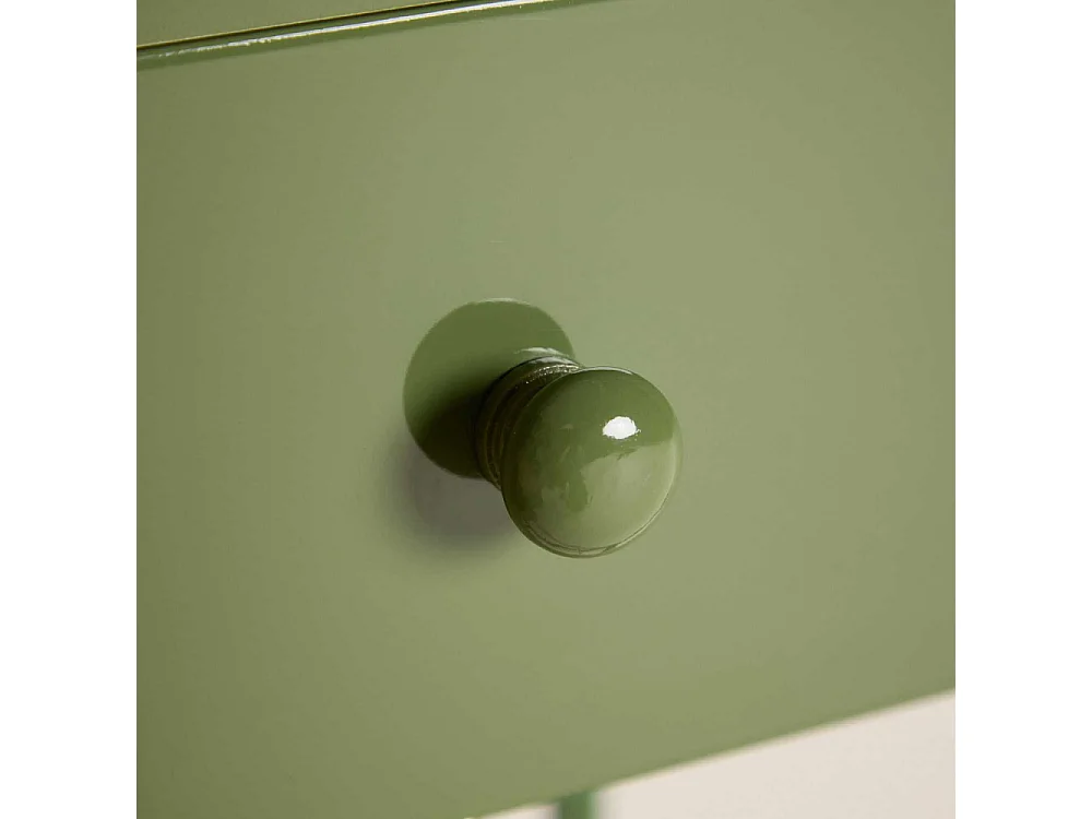 Table de Chevet 1 Tiroir "Bakal" 50cm Vert