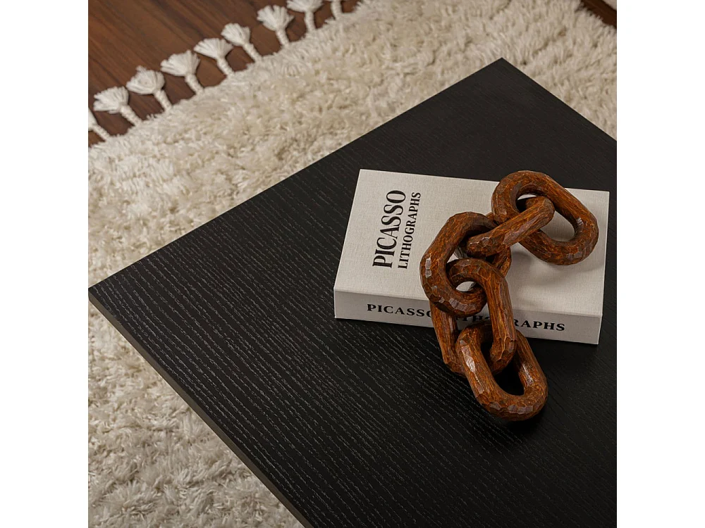 Sam - Table basse en bois 119x60cm - Noir