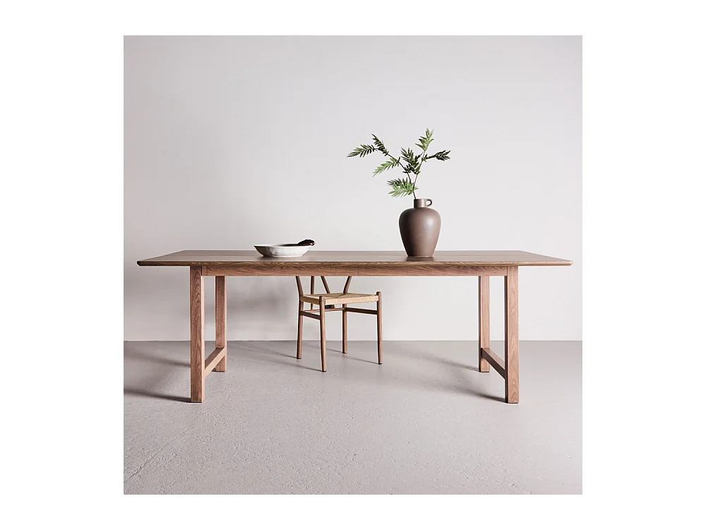 Table à Manger Design "Count" 220cm Marron