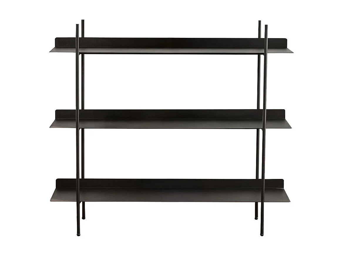 Luno - Étagère en métal L120cm - Noir