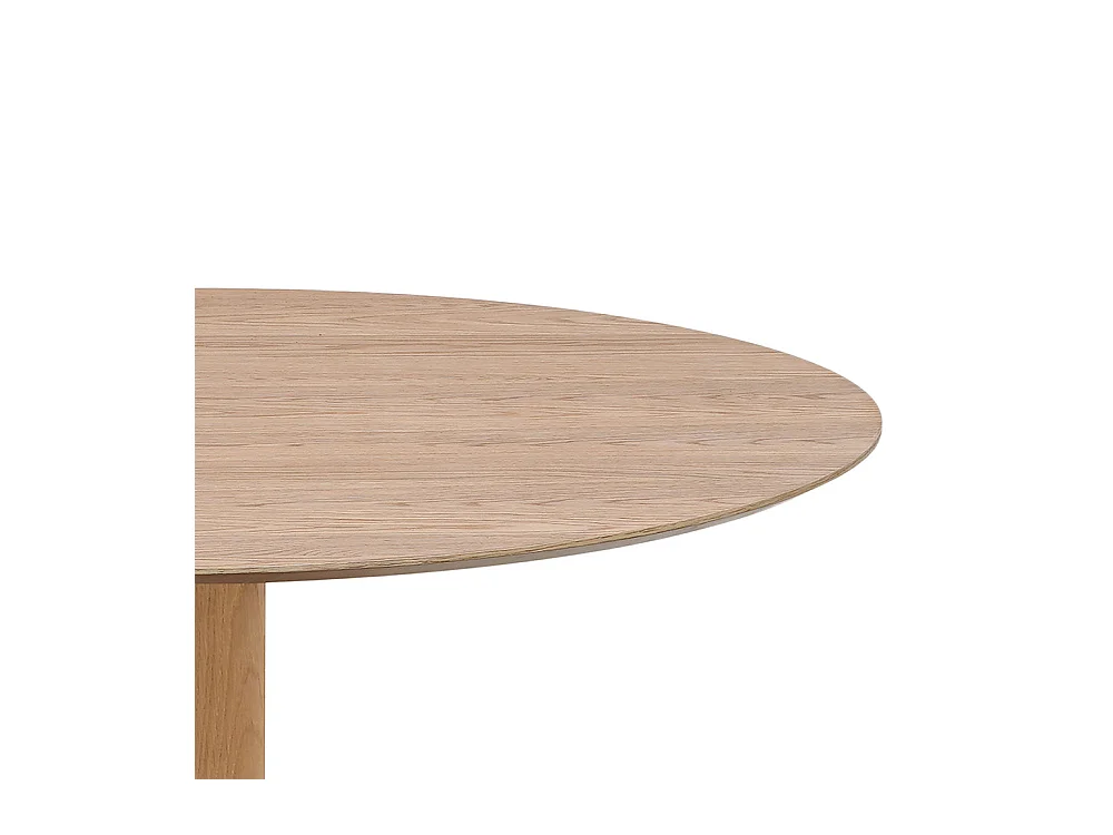 Lisa - Table à manger 4 personnes ronde en bois ø120cm - Bois clair