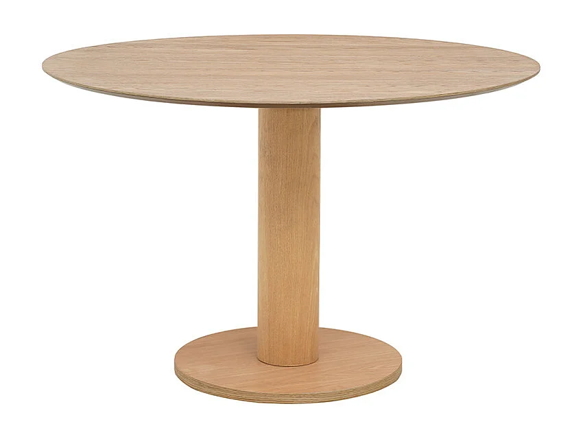 Lisa - Table à manger 4 personnes ronde en bois ø120cm - Bois clair