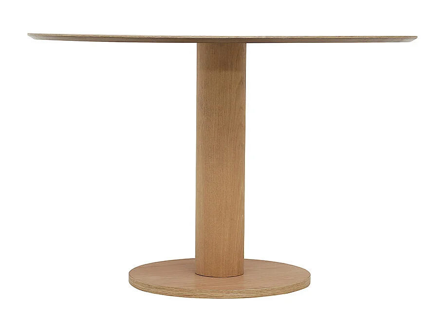 Lisa - Table à manger 4 personnes ronde en bois ø120cm - Bois clair