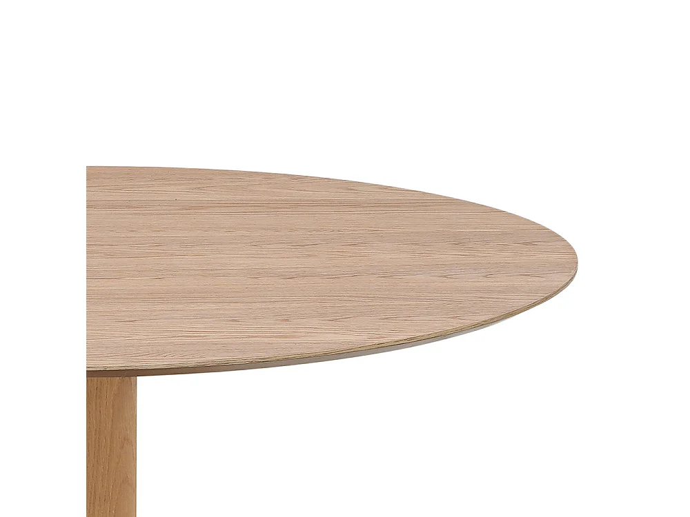 Lisa - Table à manger 4 personnes ronde en bois ø120cm - Bois clair
