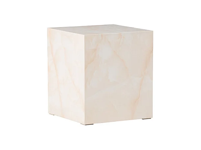 Table d'Appoint Design "York" 45cm Jaune Clair