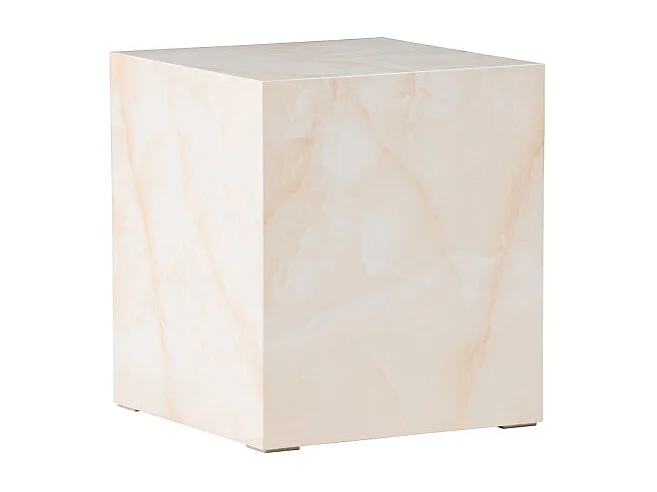 Table d'Appoint Design "York" 45cm Jaune Clair