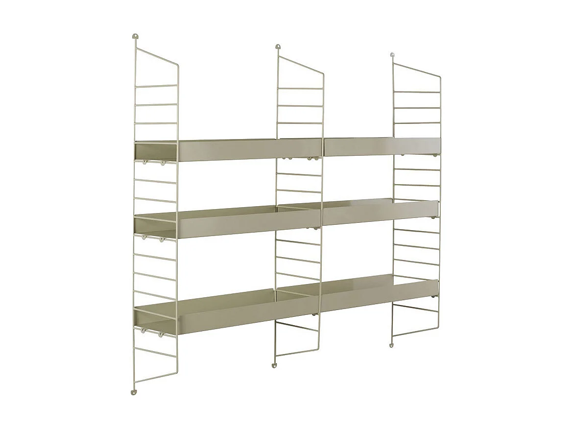 Oxa - Étagère murale en métal L98cm - Taupe