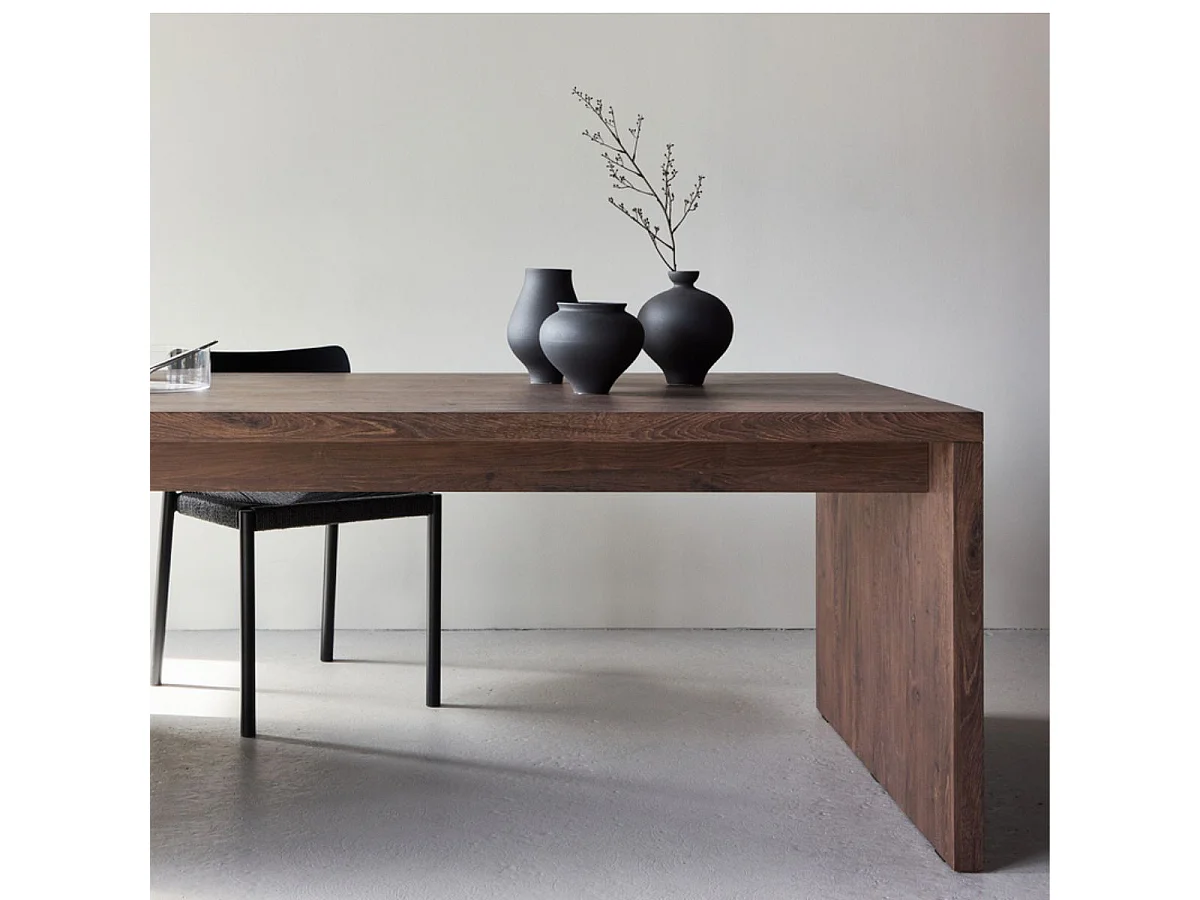 Table à Manger Design "Evone" 200cm Marron