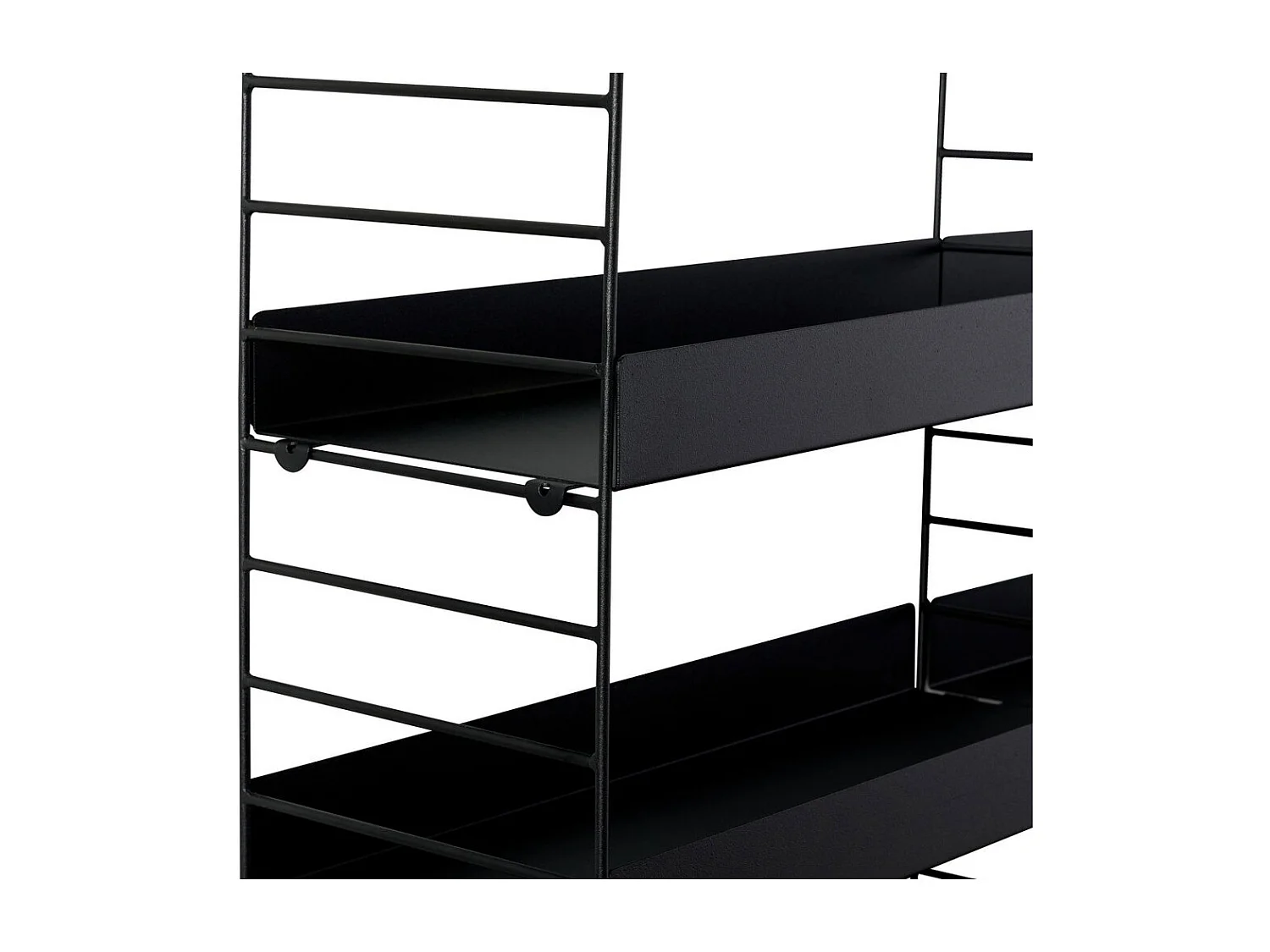 Oxa - Étagère murale en métal L98cm - Noir