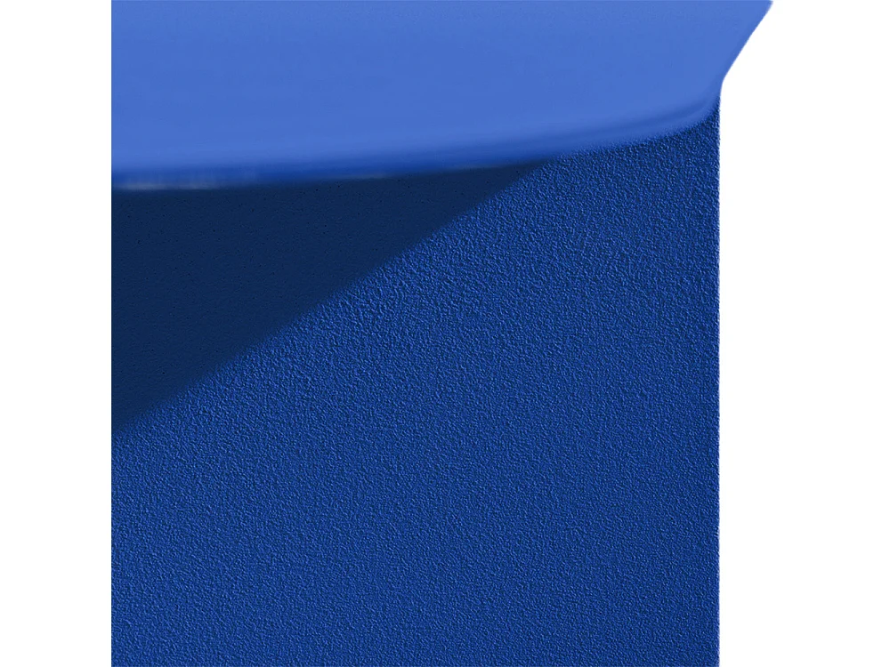 Blum - Table basse ronde en métal ø60cm - Bleu