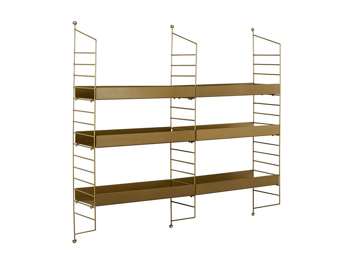 Oxa - Étagère murale en métal L98cm - Laiton