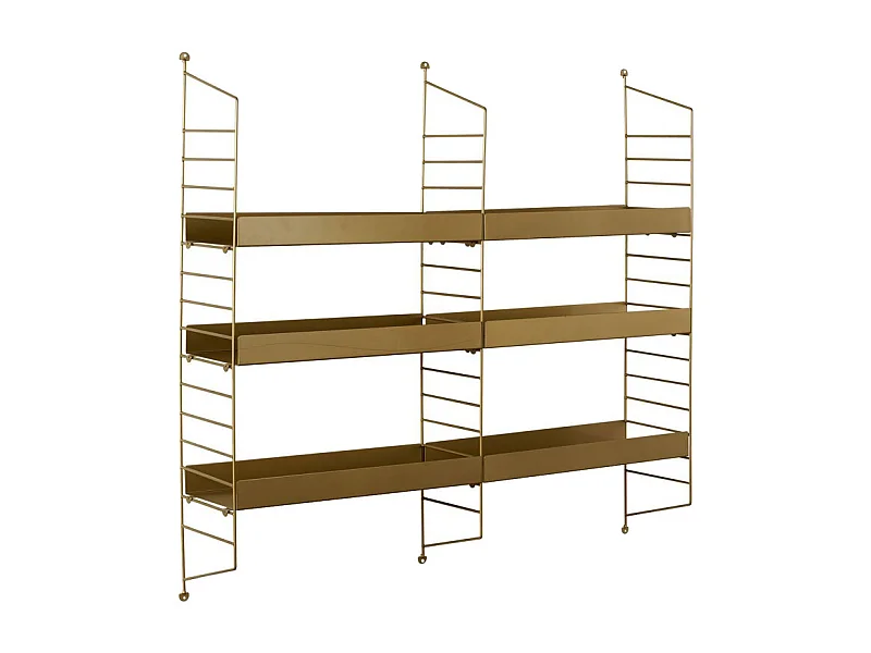 Oxa - Étagère murale en métal L98cm - Laiton