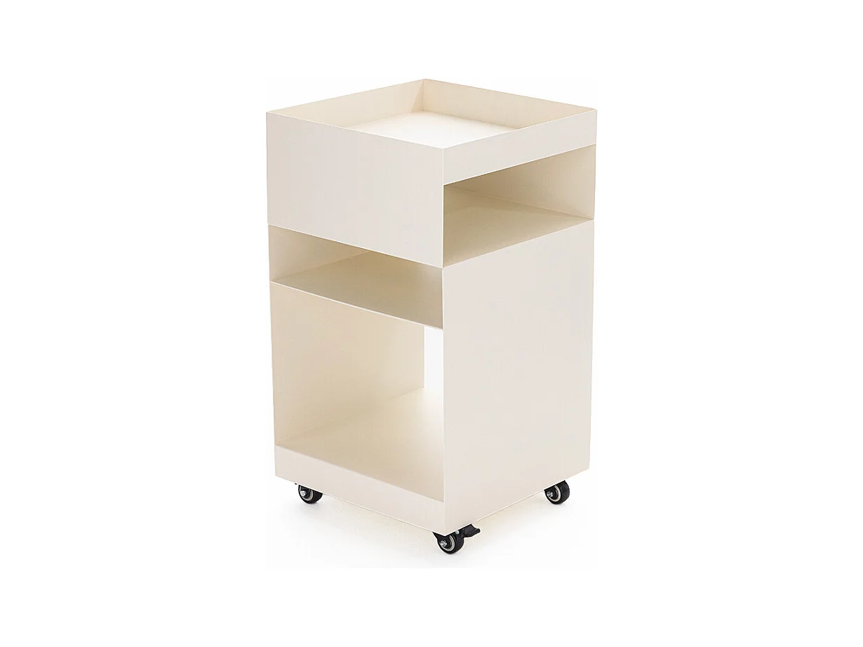 Plum - Caisson à roulettes en métal H62,5cm - Beige