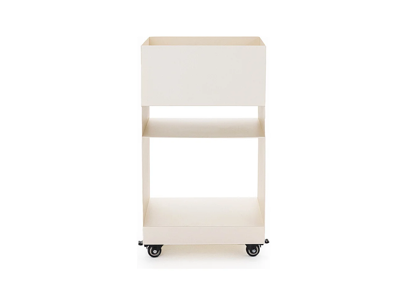 Plum - Caisson à roulettes en métal H62,5cm - Beige