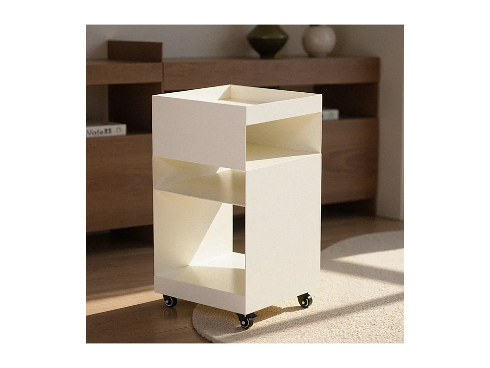 Plum - Caisson à roulettes en métal H62,5cm - Beige