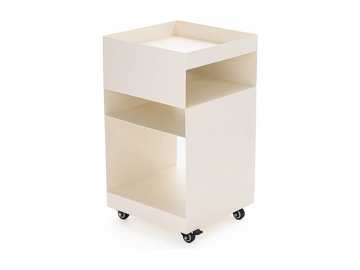 Plum - Caisson à roulettes en métal H62,5cm - Beige